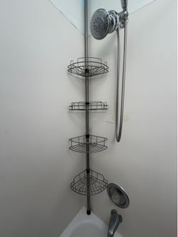 Corner Shower Caddy Tension Pole