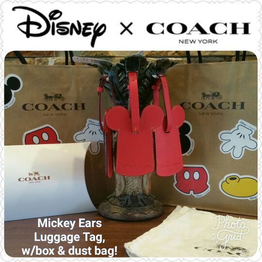 Coach disney cheap luggage tag