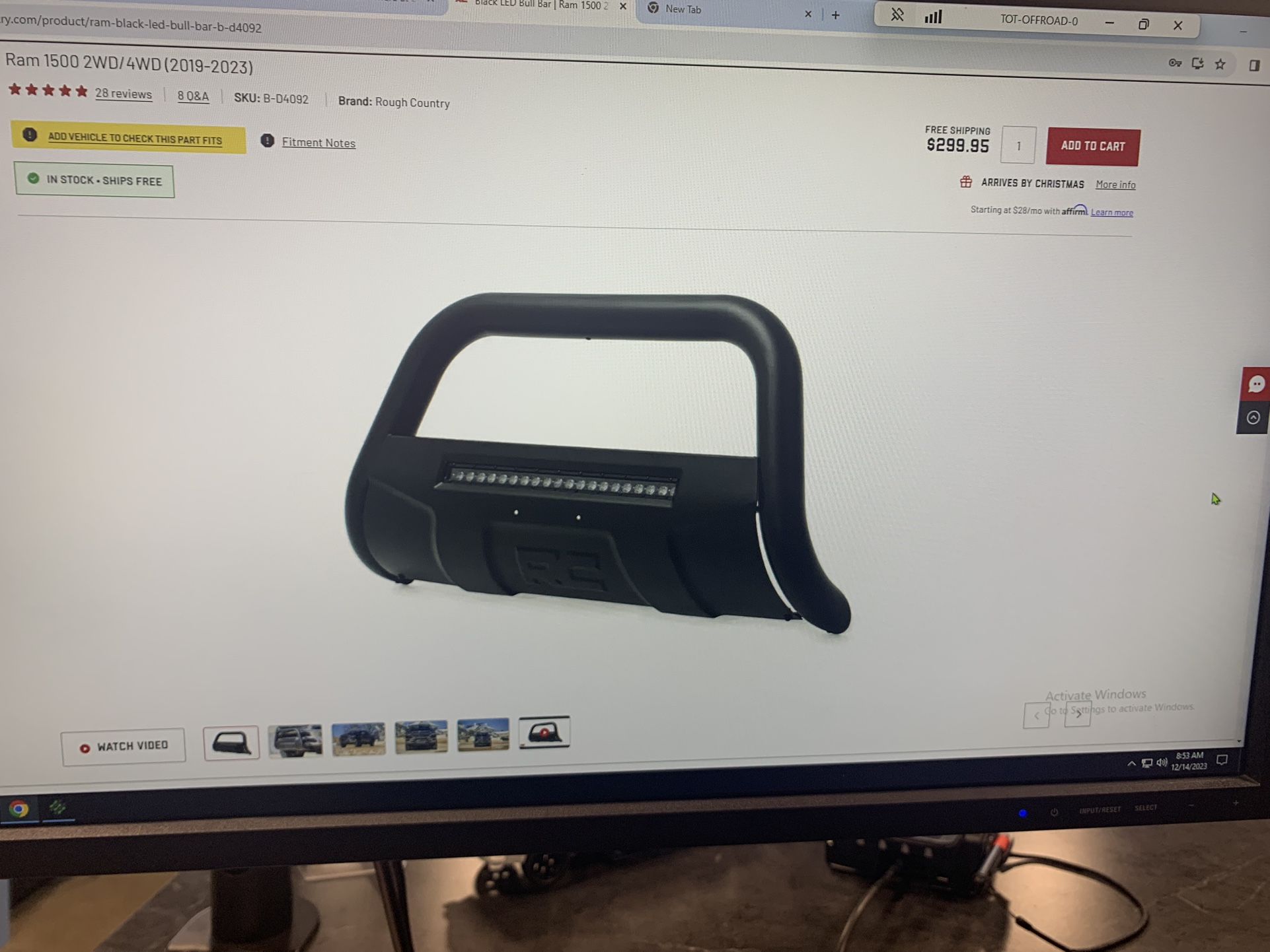 19-23 Ram 1500 Bull Bar