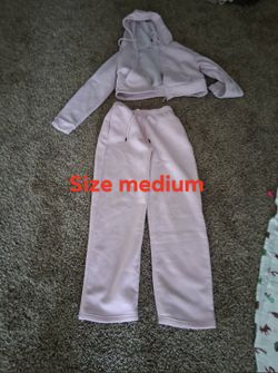 Size medium set jacket matching sweat pants