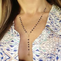 N203- Beautiful Necklace Cross, Pendant ,Religious!