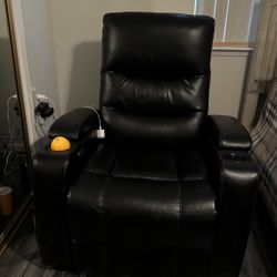 Black Home Theater Power Recliner