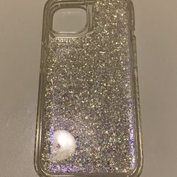 Clear sparkly iPhone case