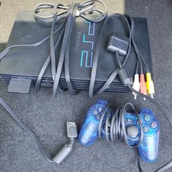 PlayStation 2 With All Connections And Memory Card And 1 Controller 