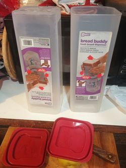 Buddeez Loaf Bread Tupperware Container