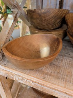 Hand-Turned Wooden Bowl