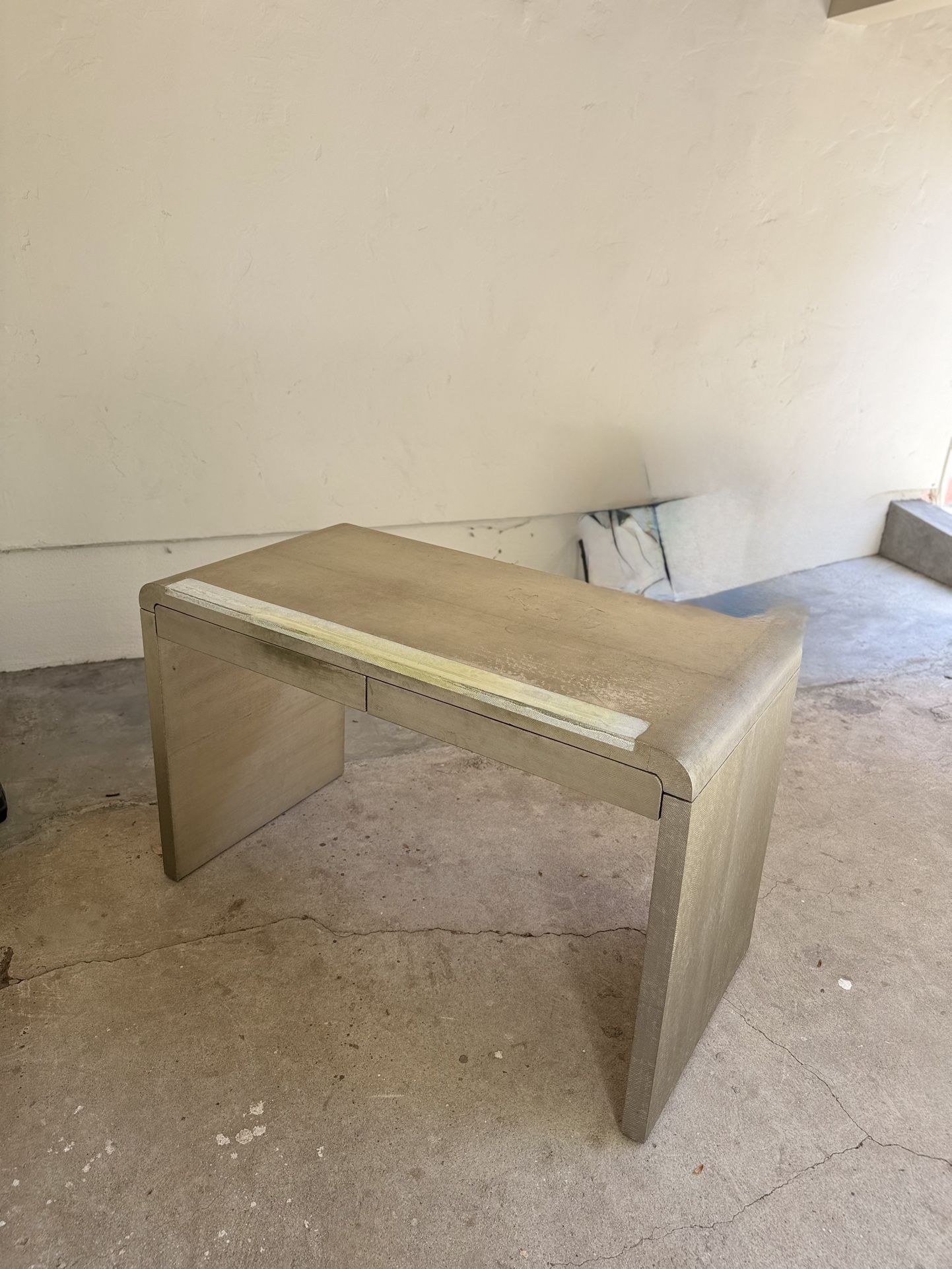 Hammered Metal Finish Desk (from West Elm)