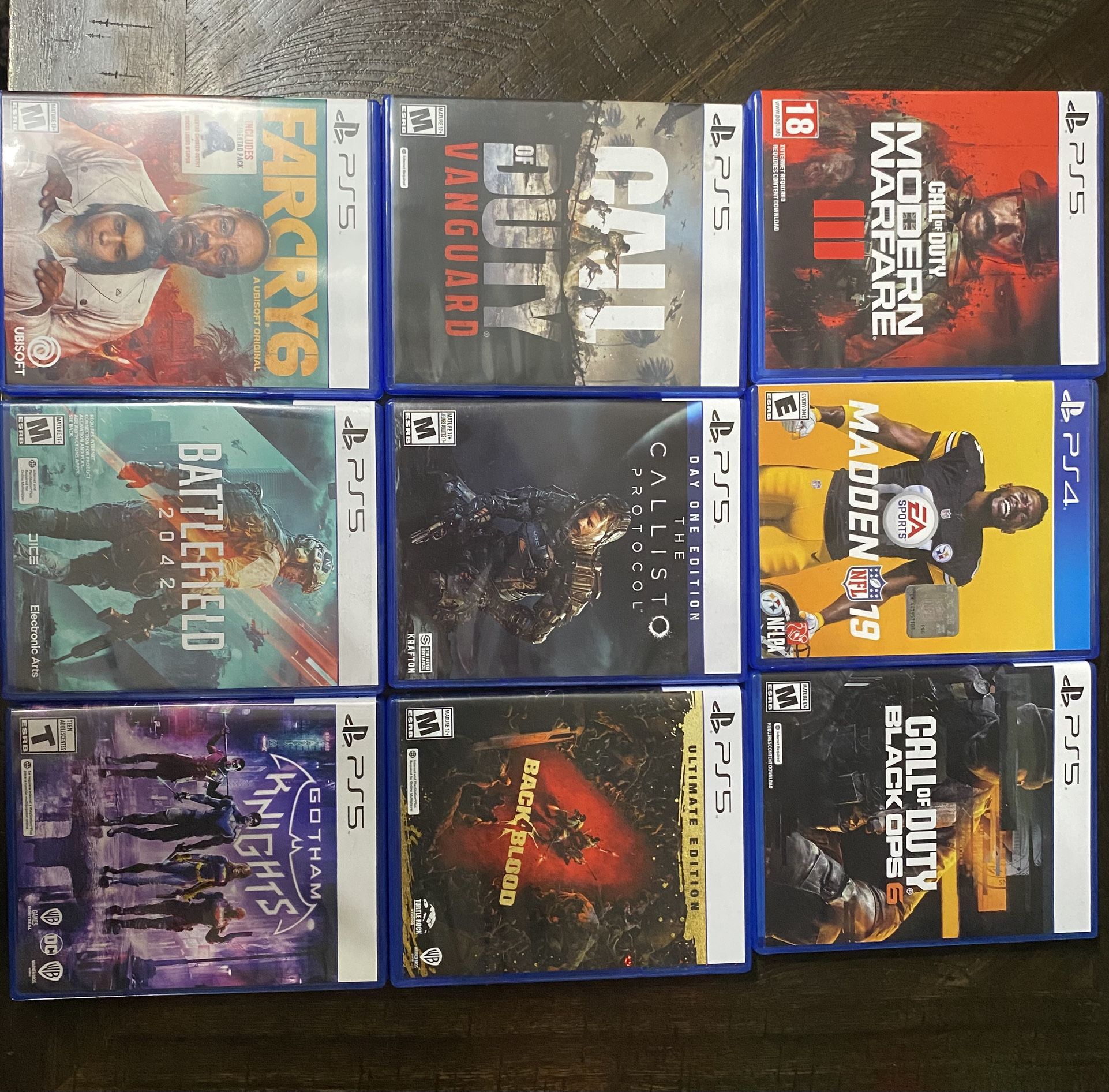 PS4 and PS5 Games