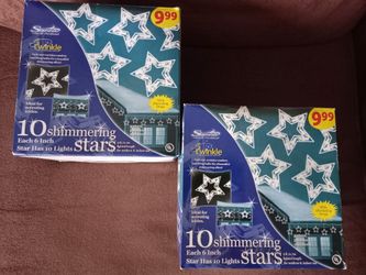 Christmas Hanging Blinking Stars