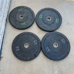 15lb 10lb Olympic Bumper Plate Set Weights Crumb