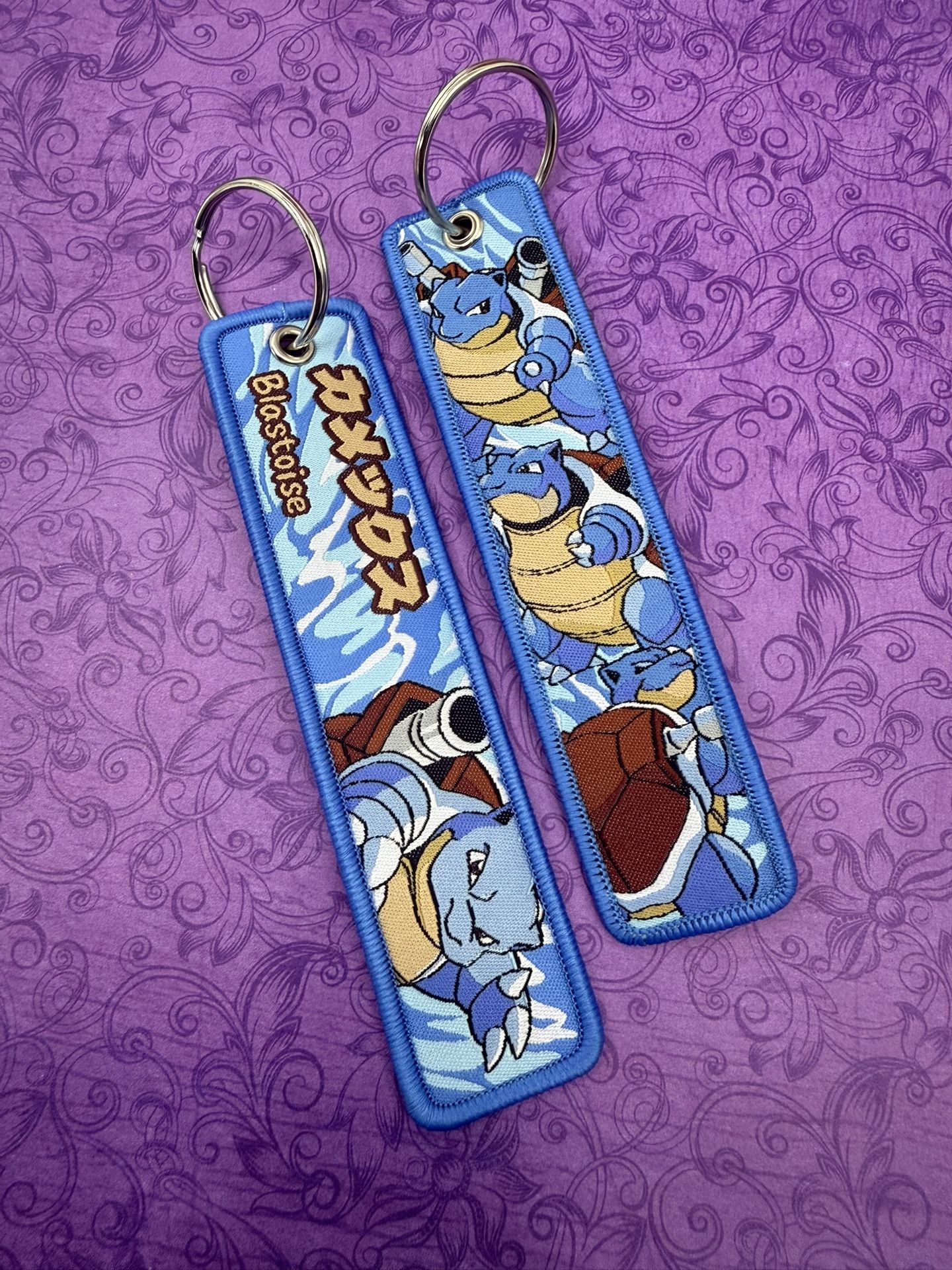 1 Piece Double Sided 5 Inch Pokemon Blastoise Keychain