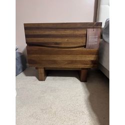 Pair of Wood Nightstands Set of 2 28W x 24H