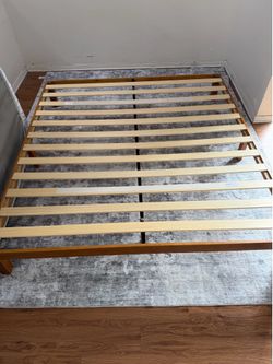 King size bed frame (no mattress)
