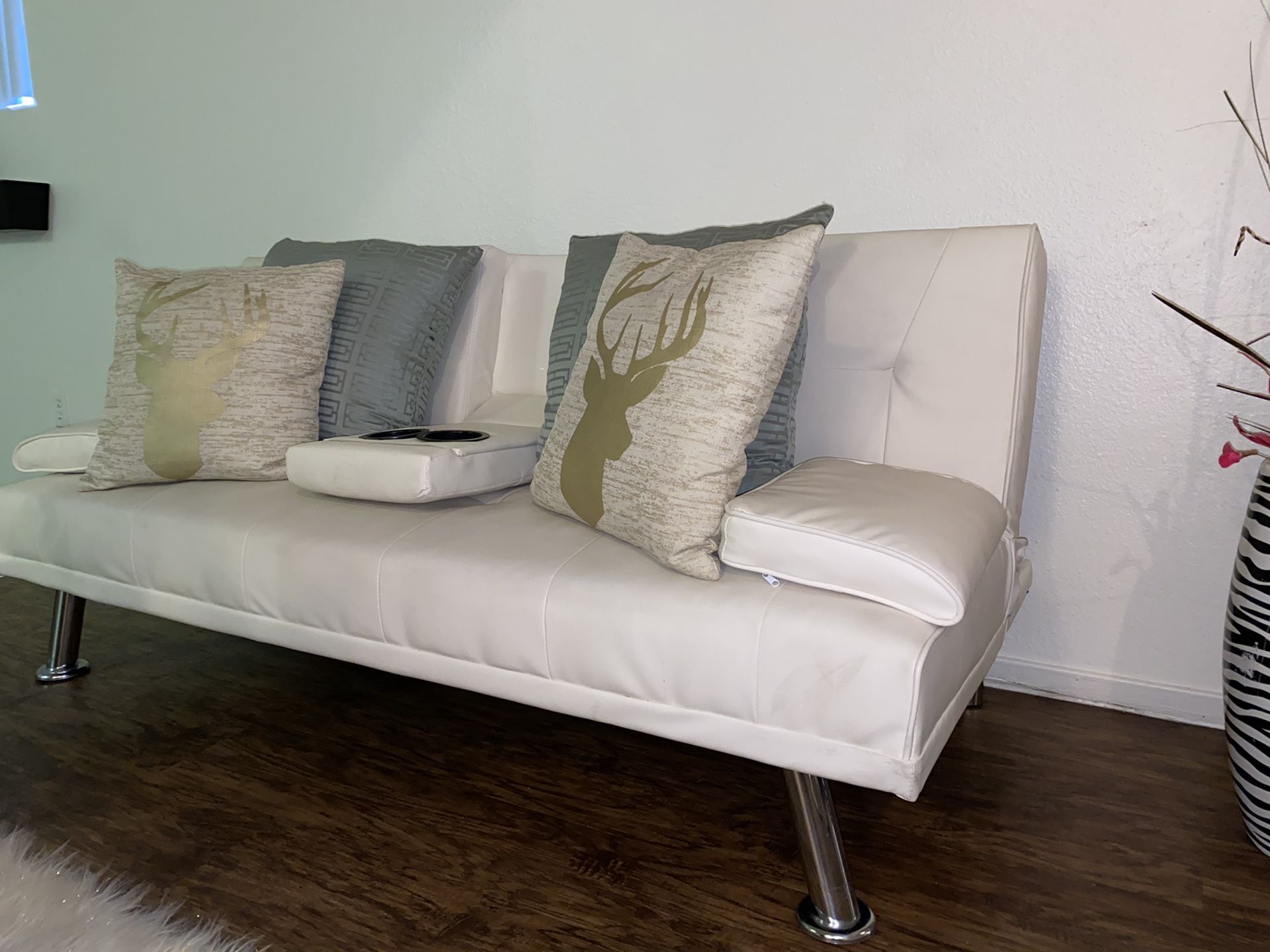 White Futon Couch