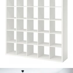 Free used Disassembled White IKEA Kallax 5x5 Square Unit