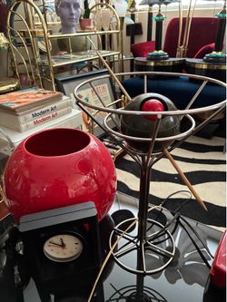 David Kris Vintage postmodern martini Olive lamp