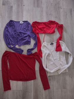 Set of 4 crop tops. Princess Polly Mossimo and forever 21
