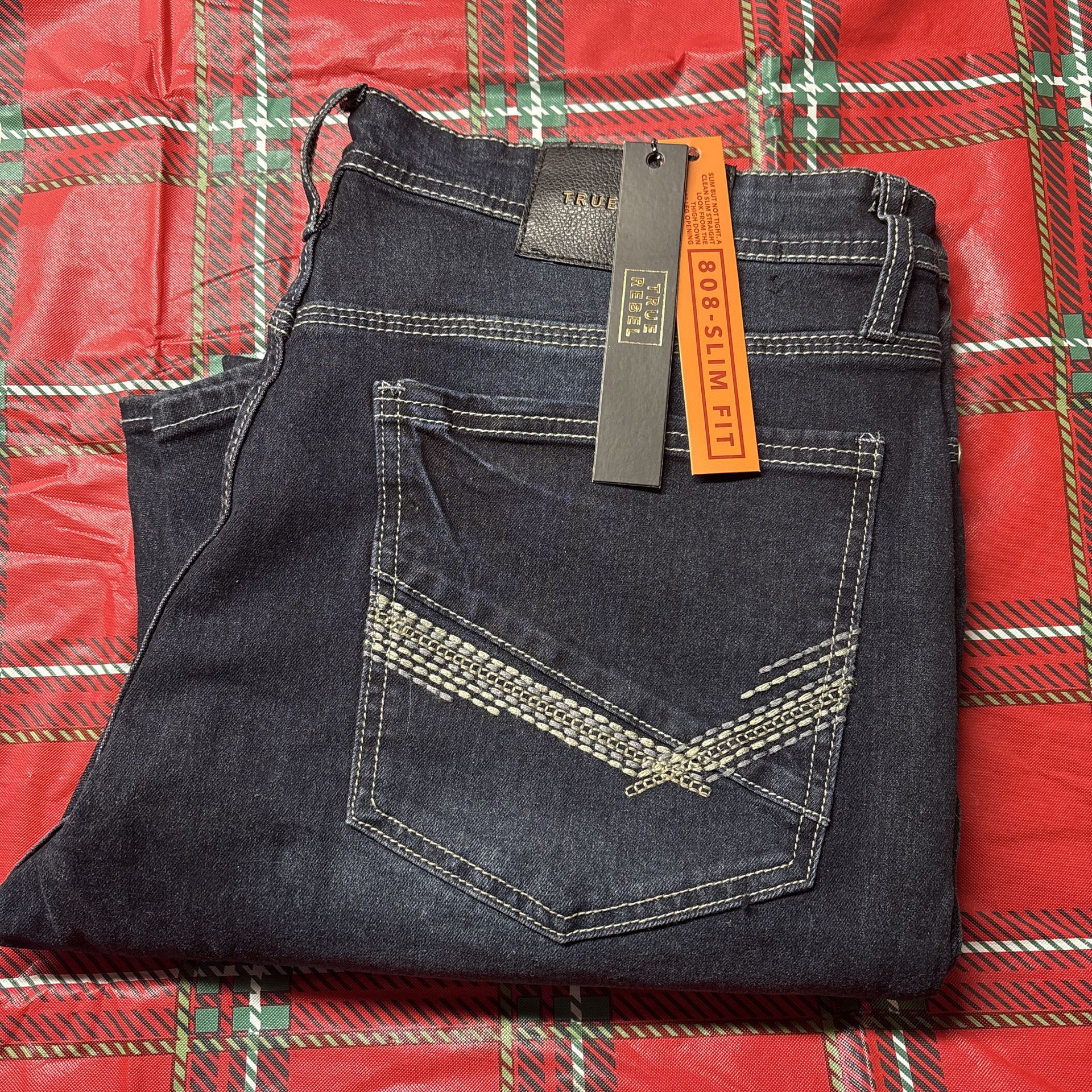 True rebel 808 slim fit 36X32 dark blue