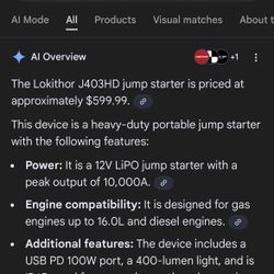 LIPO Jump Starter 12V