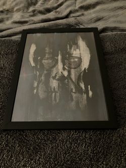 Hand Painted Skull Portait (Frame Included)
