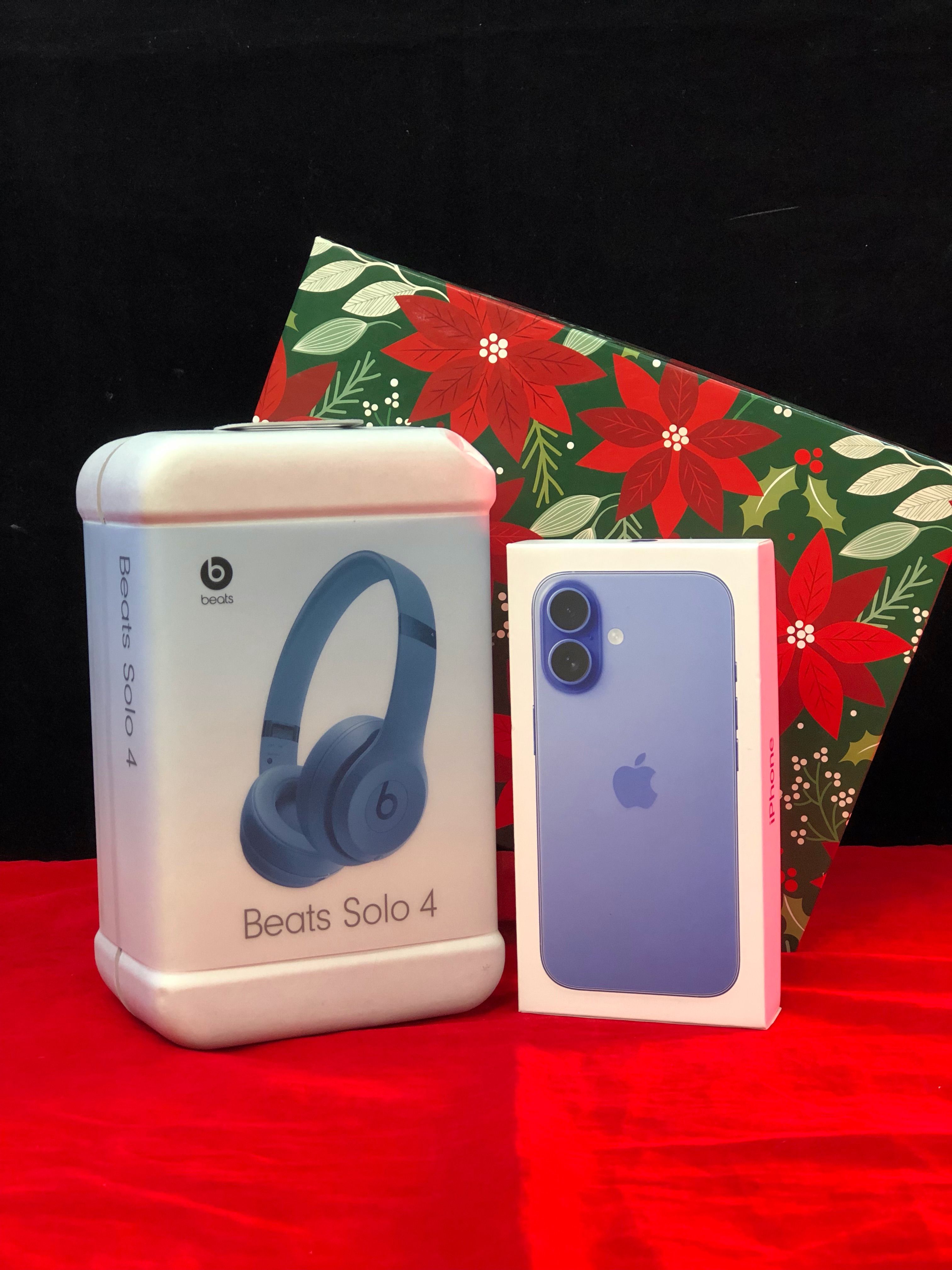 New iPhone 16 unlocked 128GB with Beats - Solo 4 Wireless Headphones