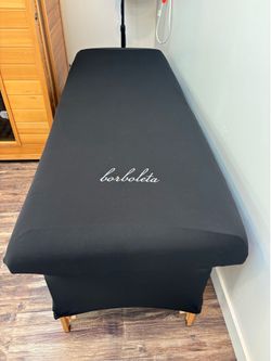 Massage table and chair