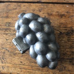 Vintage  Pewter Grape Cluster Ice Cream Mold