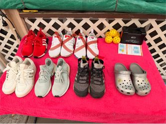 Adidas shoes for sale $20-$30 read more OBO size 9.5 (Mando Croc size 8)