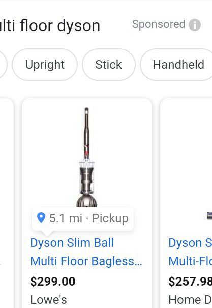 Dyson vacuum $150