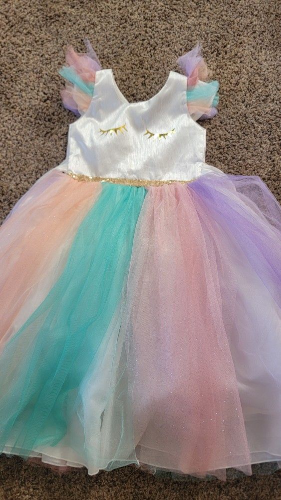 Unicorn Dress GREAT CONDITION Size 4