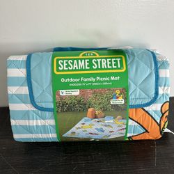 Sesame Street Picnic Blanket New 