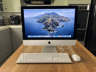 Apple iMac 21.5 Inch Computer - Intel i3 Dual-Core Processor / 128GB SSD and 1TB SATA Hard Drives / 8GB Memory / MS Office / OS Catalina Installed
