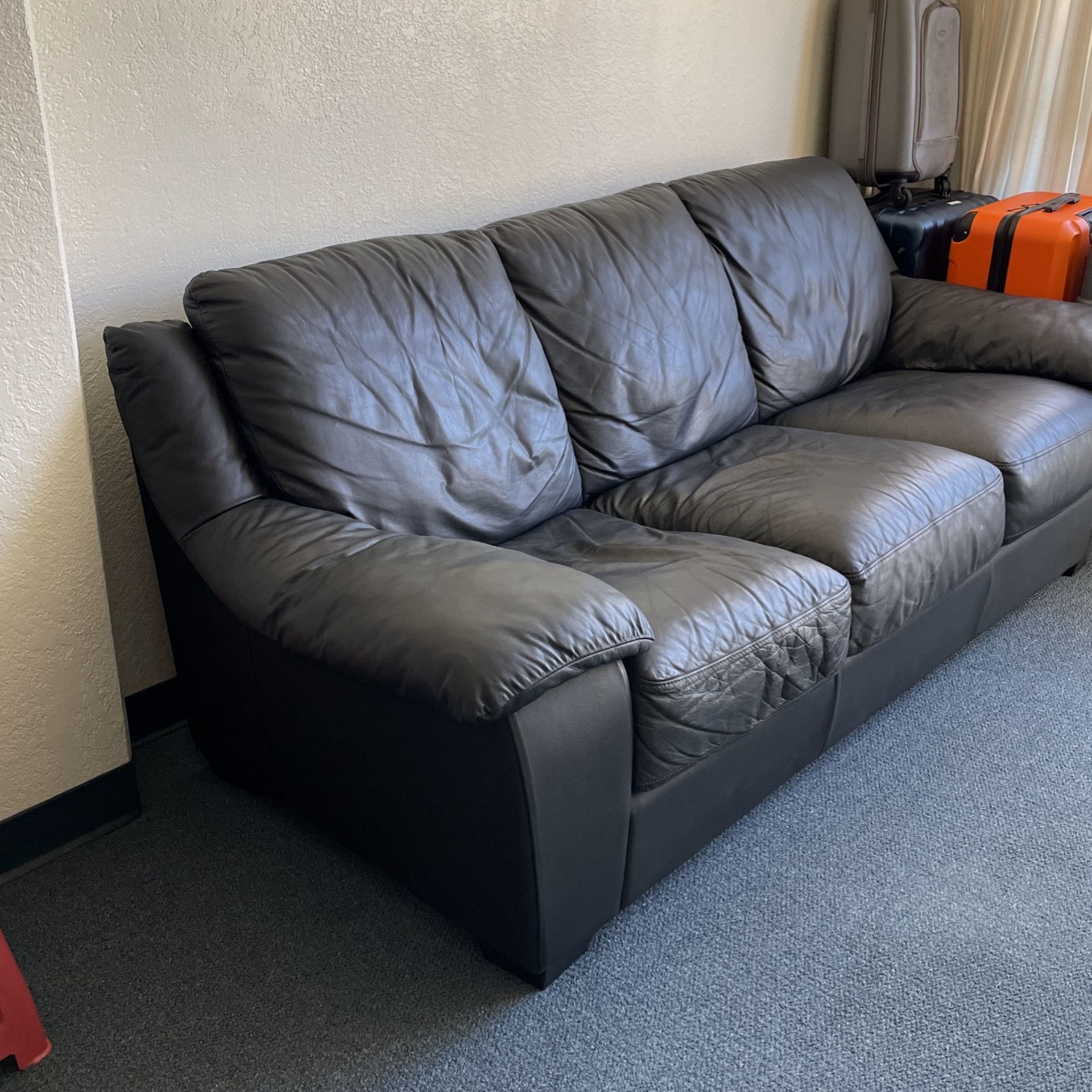 Black Leather Couch