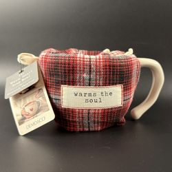 Demdaco "Warms The Soul" 18 oz Stoneware Soup Bowl and Cozy Set**NWT