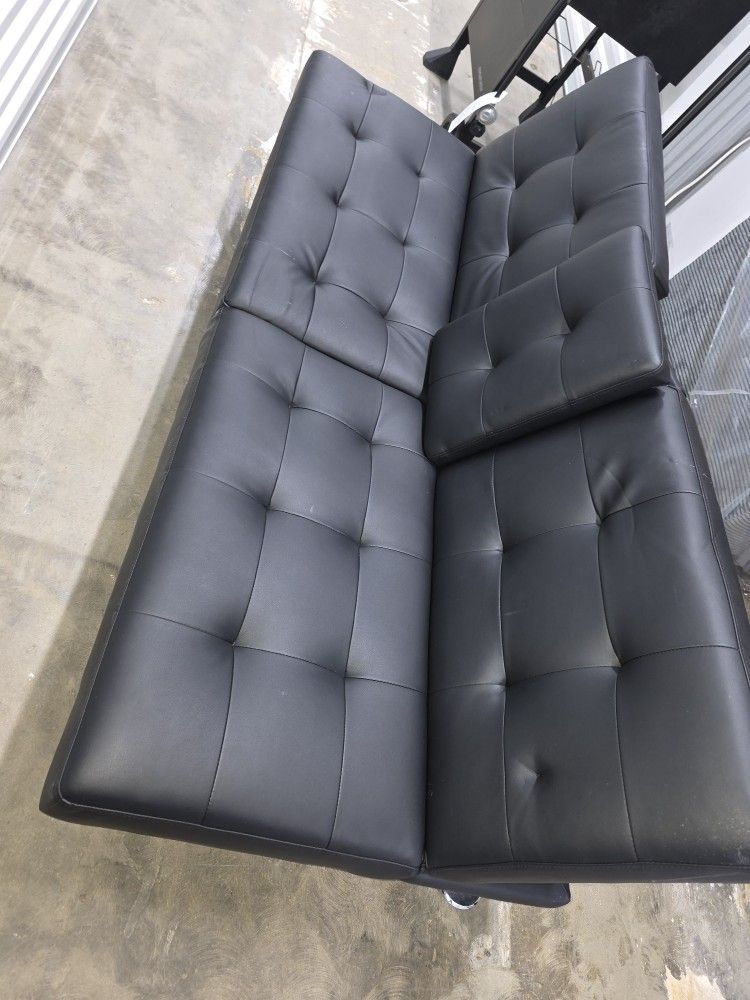 Leather futon
