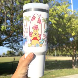 Disney Winnie the Pooh Brand new 40 oz double wall stainless travel office tumbler Let me know which one you want, thanks. $39/each STANLEY THE QUEN