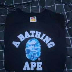 Blue Bape Shirt Size Small/medium