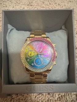 GUESS Rainbow Dial Watch