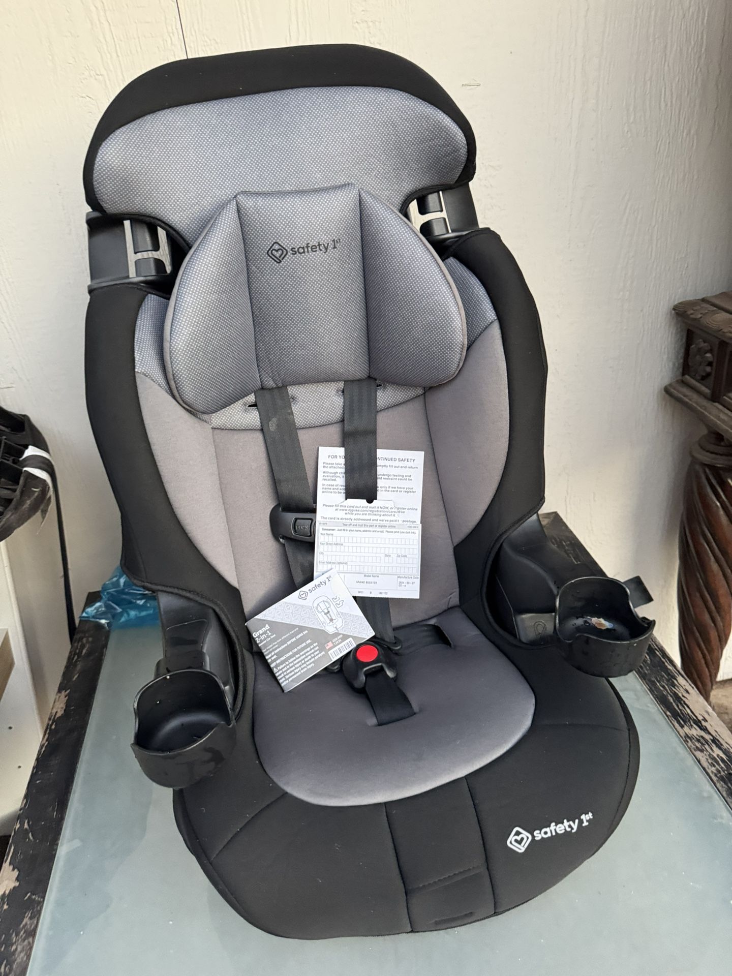Safety 1st Grand 2-in-1 Booster Car Seat, Converts from High Back to Belt-Positioning Booster