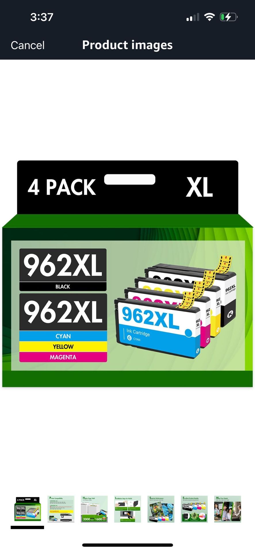 hp 962xl ink cartridges combo pack