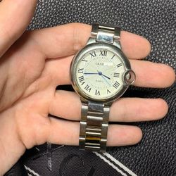 Geneva Quartz Watch Silver Stainless Steel