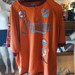 Platinum Fubu Harlem Globetrotters Warm Up Shooting Shirt Jersey Orange Size 4X