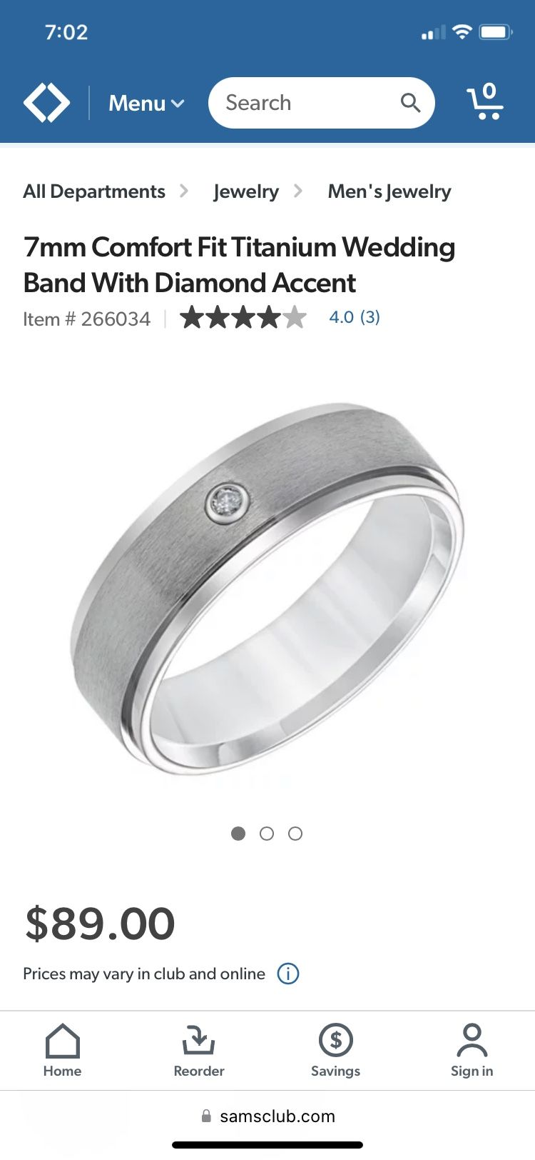 Wedding Bands Sams Club Anillos De Compromiso Men's Wedding Ring