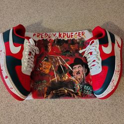 Mens Custom Nike Air Force 1 Low (Freddy Krueger)