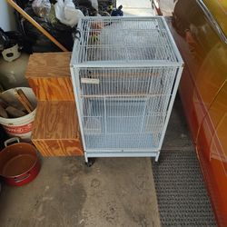 New Bird Cage With Breeder Box Attached 