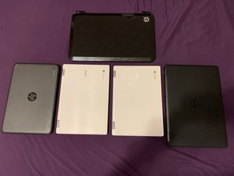 **Parts Only** Lot Of 5 Various Laptops Netbooks Untested