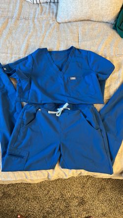 Scrubs Figs set royal blue