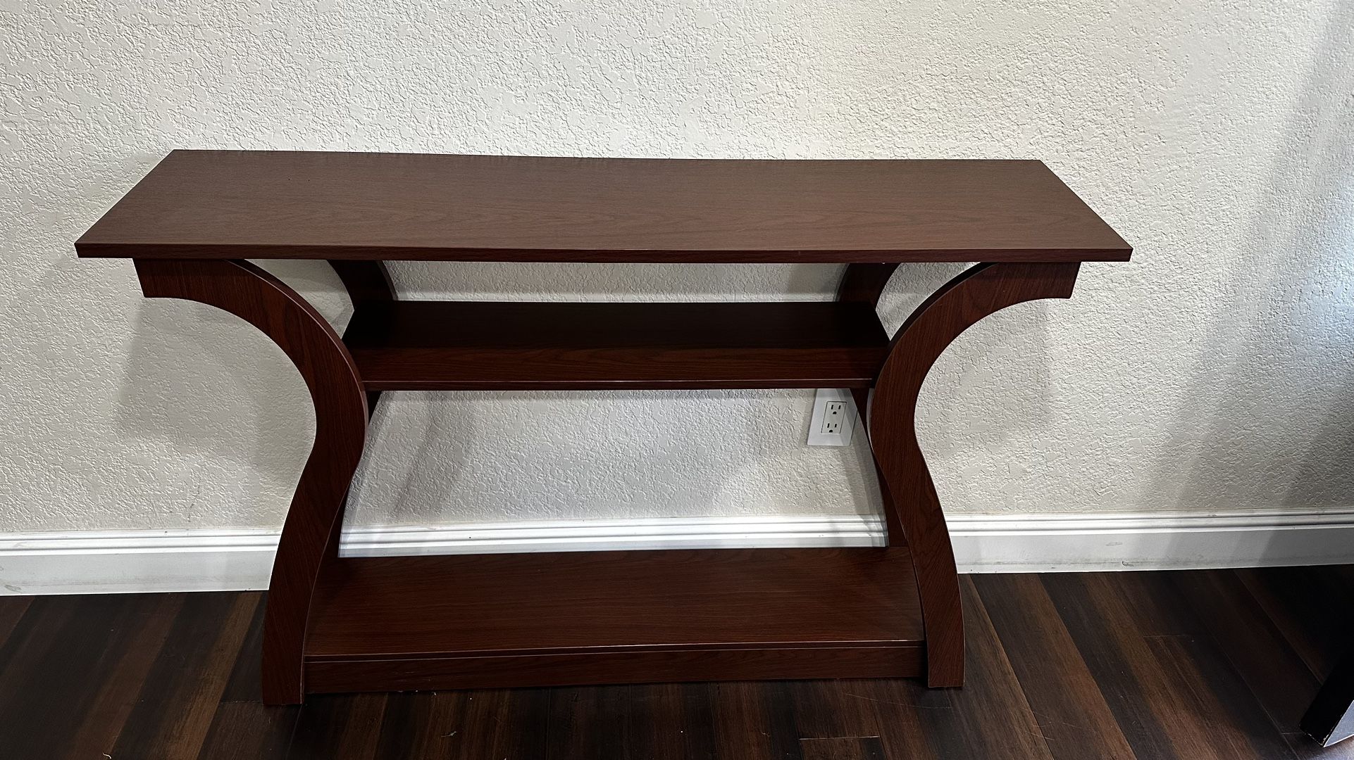 wooden console table