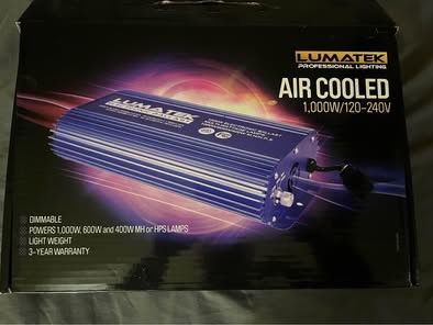 Lumatek 1000w Digital Ballast 120v/240v Dimmable 400w/600w/1000w/1000w SL