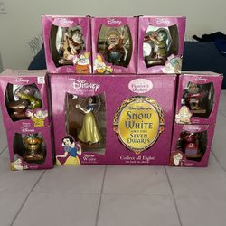 Disney Snow White & 7 Dwarfs 2002 Figurine Set - 65th Anniversary Edition